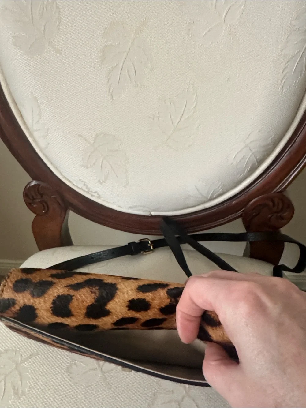 Talbots Leopard Print Fold-Over Clutch